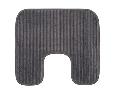 Gözze - Rutschfester Weicher Toilettenteppich in U-Form, 100% Polyester, 50 x 45 cm - Anthrazit im Sale